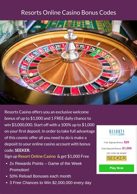  resorts casino bonus code/irm/modelle/super titania 3